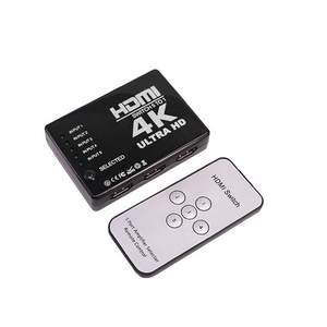Interruptor inteligente 5 en 1 con 5 puertos HDMI, 5 entradas y 1 salida, Cable HDMI, interruptor de vídeo con Control remoto IR para PS4, Xbox, HDTV