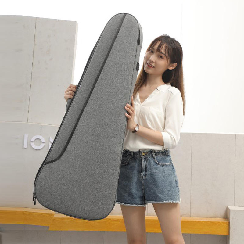 Grey 41 inch acoustic guitar