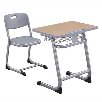 Großhandel Schul möbel Klassen zimmer Student Schreibtisch und Stuhl Hersteller Single Metal Comfortable Steel MDF Modern School Sets