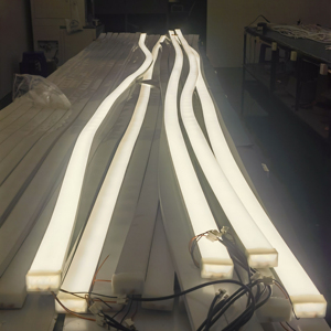 LED doğrusal ışık şerit özel uzunluk 60mm çift şeritler tek renk RGB esnek Neon Led ışık tüp otel kullanımı için - Product Image 3