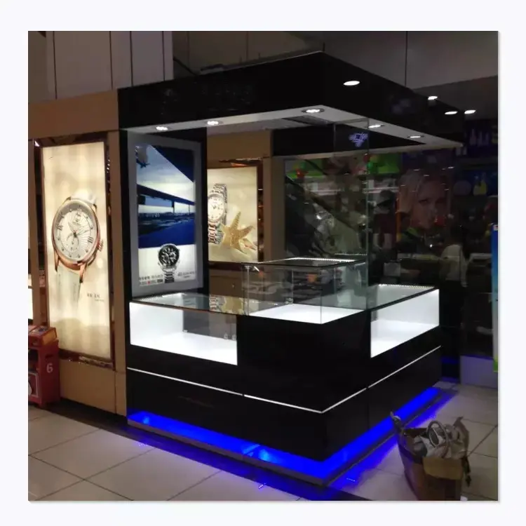 Vitrine de luxe pour montres, 1 pièce, présentoir professionnel, design de décoration intérieure, boutique de bracelet