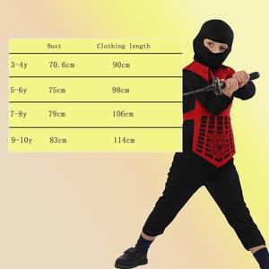 Có kinh nghiệm nhà sản xuất cung cấp trẻ em Ninja Rùa trang phục nhãn hiệu riêng màu đỏ đen trẻ em Ninja trang phục - Product Image 6