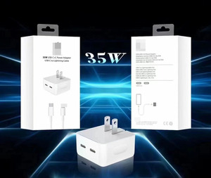 35w Gan Pd çift usb-c Qc3.0 Gan hızlı şarj Usb tip c duvar adaptörü şarj cariphone için Iphone X 12 14 için Apple - Product Image 5