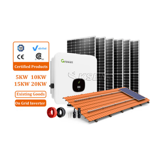 แผงโซลาร์เซลล์ขนาด10000วัตต์ครบชุดพร้อมระบบพลังงานแสงอาทิตย์ระบบ10kW บนกริดพร้อมอินเวอร์เตอร์ growatt - Product Image 1