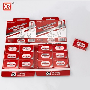 Yeni varış ekonomik asılı kart 12Packs Set çift kenar bıçakları berber dükkanı tıraş bıçağı tıraş bıçağı toptan - Product Image 2