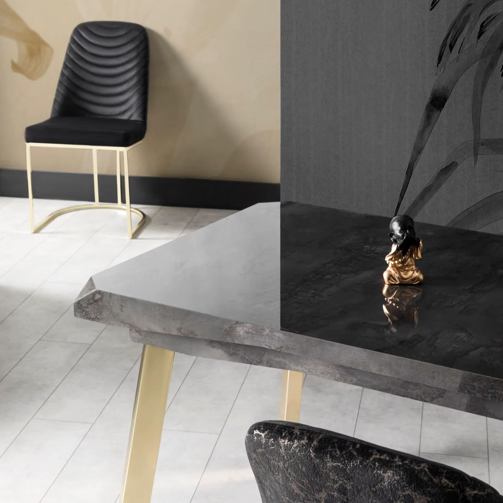 Mármol Negro / Colores Personalizados