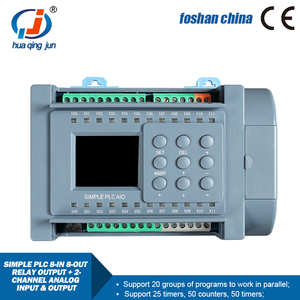 Huaqingjun 8DI 8DO Relay <strong>Output</strong> PLC Plus <strong>2</strong>-Channel Analog <strong>Inputs</strong> and <strong>Outputs</strong> 0-20mA PLC Controller for Industrial Control - Product Image 3