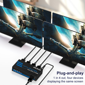 Fábrica al por mayor 4K Video Audio 1x4 HDTV Splitter 4 puertos Multi Video Switcher 1 en 4 Video Splitters Convertidores Precio de fábrica - Product Image 5