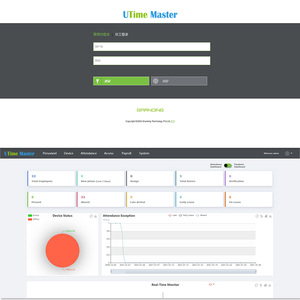 (UTime Master) Web-based Powerful Time Attendance Access Control <strong>Software</strong> With Temperature and Masked Face Report - Product Image 2