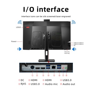 Nuovo computer desktop di fabbrica tutto in un pc pc da 27 pollici computer desktop all-in-one processore i3 i5 i7 pc desktop tutto in uno - Product Image 2