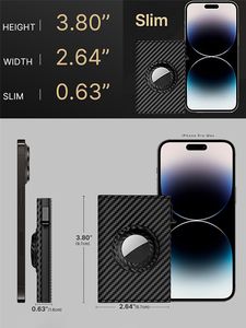 Лазерная печать RFID Тонкий держатель для карт трекер карман (не анти потерянный устройство) роскошная визитная карточка бумажник без закрытия - Product Image 5