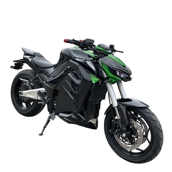 Alcance para vídeo. Motocicleta Ninja H2R 1:9 con adorno de dirección de rueda delantera ligera, modelo de Metal, modelo de aleación de motocicleta