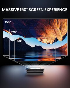 CASIRIS H6 Professional 4K-Laserprojektoren, Ultra-Short-Throw-Voll automatik mit Dreifach laser MEMC HDR10 Adroid Beamer