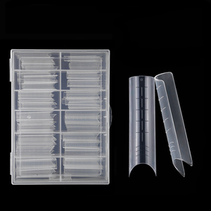 หัวปลายเล็บ120ชิ้น/กล่องใสรูปตัวยูปลายเล็บรูปตัวยูใสสำหรับต่อเล็บ - Product Image 3