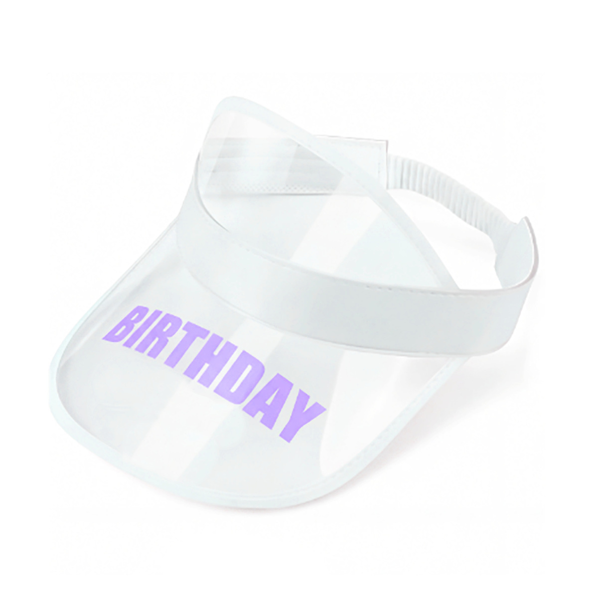 Transparent purple letters