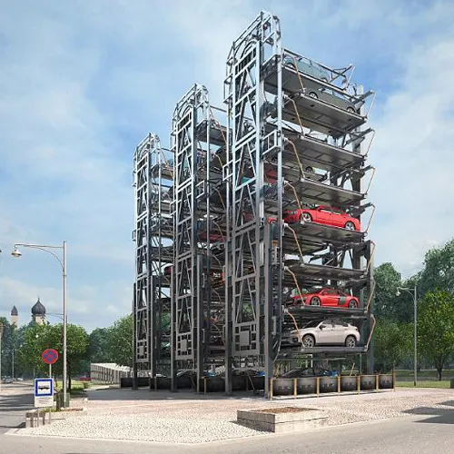 Sistem Parkir Mobil Putar Vertikal Lift Parkir Mobil Otomatis Multistory