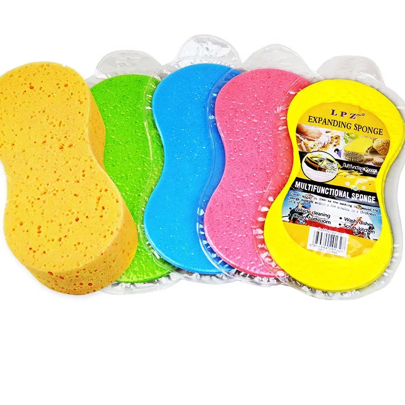 HCX Magic High Density Foam Compressed Car Wash Cleaning Sponge Car Sponges Cloth