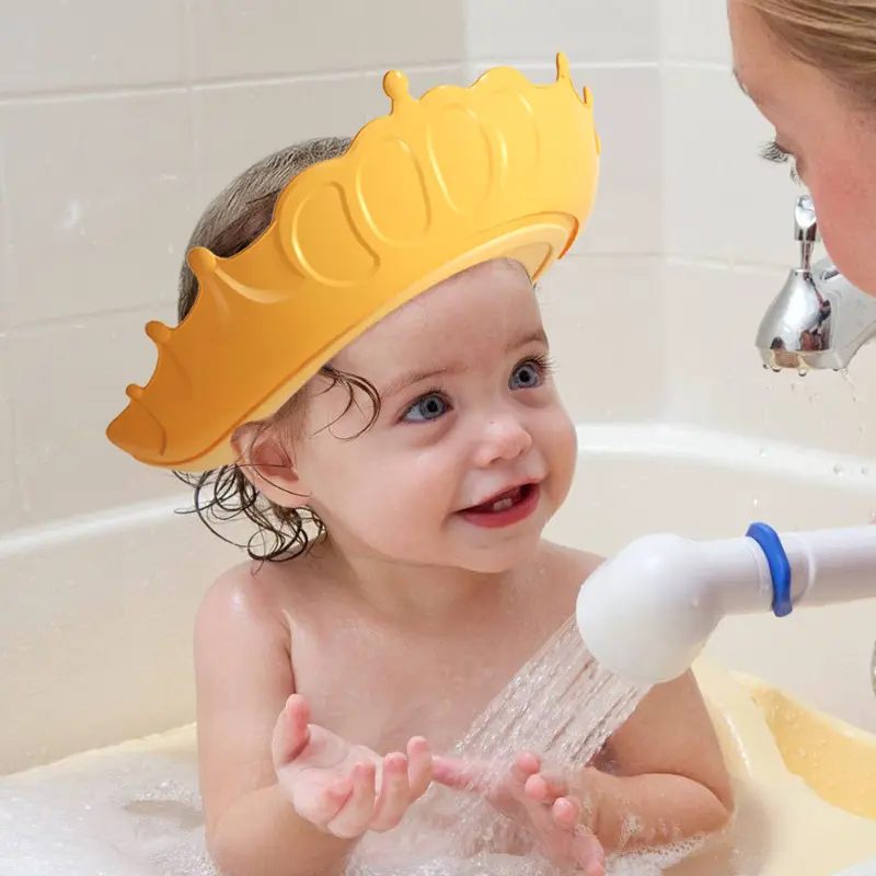 หมวกอาบน้ำเด็กทารกลายการ์ตูนพลาสติกดีไซน์แฟชั่นสำหรับเด็ก