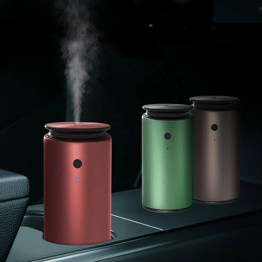 Vinescents - Difusor de aroma automotivo com bateria recarregável USB 20ml, spray de óleo essencial para perfume de névoa fria automático