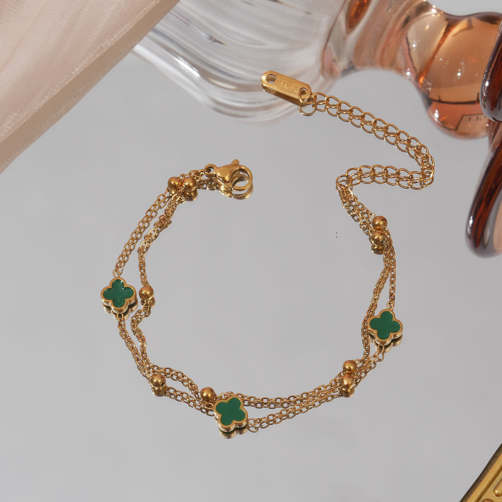 7mm green bracelet