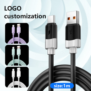 <strong>Nice</strong> Quality Silicon Cables Fast Charging Mobile <strong>Charger</strong> Wire Cable USB 2.0 Type-C 8Pin Micro Quick Charging Data Cables - Product Image 2