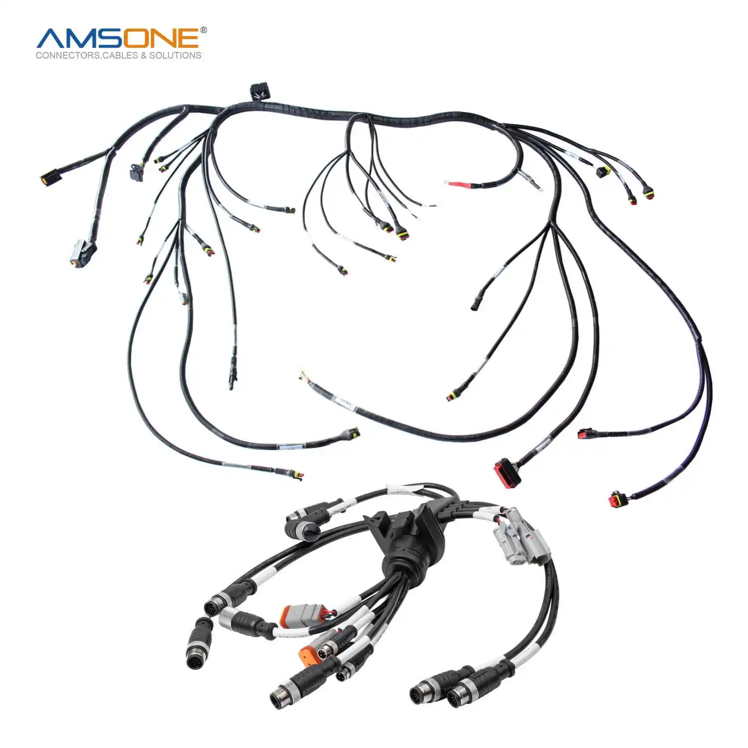 Amsone Custom Trailer Atv Car Caterpillar Arnés de cableado Conector Fabricante 2Jz Para motocicleta Control remoto estroboscópico