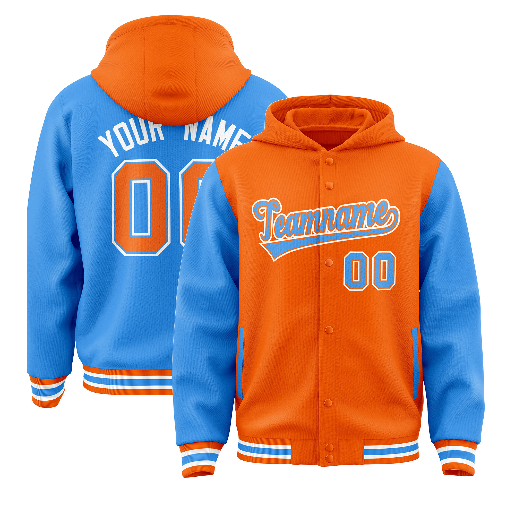 Orange & Poudre Blue-X34