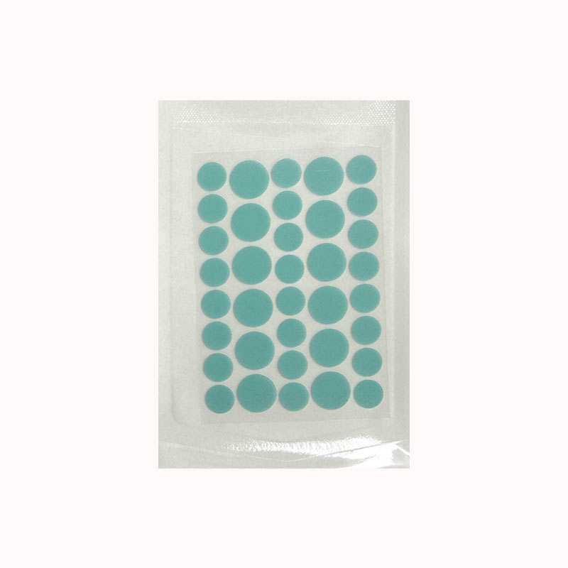 36 autocollants bleus pour boutons