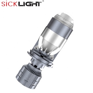 2 adet 90 w/Pair lamba H4 Led Mini Bi led Lens Projector-20000LM araba Headlight12V 24V yüksek düşük işın işık ampul kiti - Product Image 1