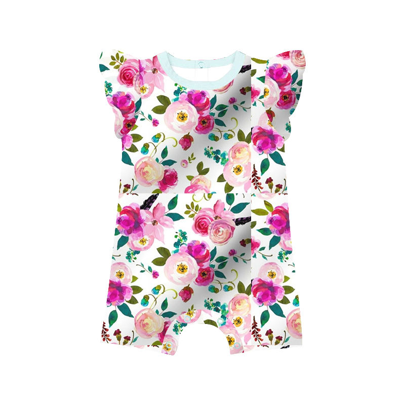 Baby Flutter Sleeve Jumpsuits Wholesale