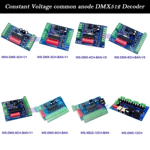 5V 12V 24V <strong>LED</strong> <strong>DMX512</strong> <strong>Decoder</strong> 3CH 4CH 6CH 8CH 9CH 12CH Channel <strong>DMX512</strong> <strong>Controller</strong> Board RGB RGBW DMX <strong>Decoder</strong> for <strong>LED</strong> Lights Lamp - Product Image 1