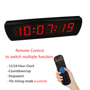 3 Inch Display Multi-functional Countdown Countup Stopwatch <strong>Timer</strong> LED Digital Wall <strong>Clock</strong> <strong>With</strong> Remote Control Bulit-in Buzzer - Product Image 3