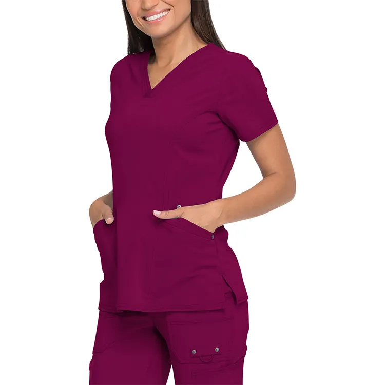 사용자 정의 미국 프리미엄 품질 낮은 가격 간호 의류 모델 간호사 유니폼 로고