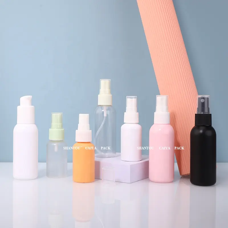 Frascos recarregáveis 30/50/60/100ml, frascos spray de perfume brancos para cosméticos para skincare de álcool líquido
