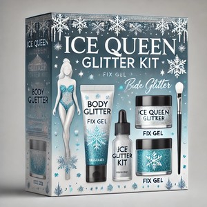 Caja de embalaje de kit de purpurina compacta personalizada cosmética de lujo con caja de exhibición de ventana - Product Image 5
