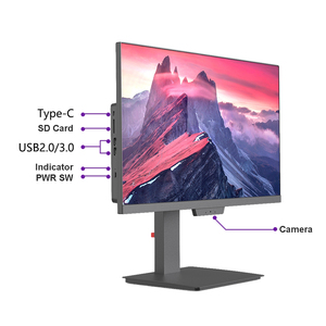 Son tasarım 21.5 inç çekirdek I3 4130 8G 256G oyun monoblok OEM hepsi bir PC ile döndür Webcam masaüstü LCD bilgisayar - Product Image 3