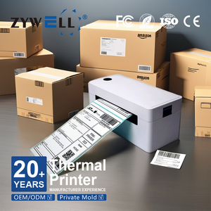 เครื่องพิมพ์กระดาษม้วนฉลาก4x6สำหรับจัดส่งที่อยู่ความร้อนเครื่องพิมพ์ใบเสร็จใบเสร็จเครื่องพิมพ์บลูทูธ USB - Product Image 1