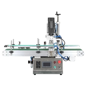 Gewinde-Abzugs kappe Schraub versiegelung maschine 100XG Desktop Automatische Kunststoff-Glasflaschen-Schraub verschluss maschine