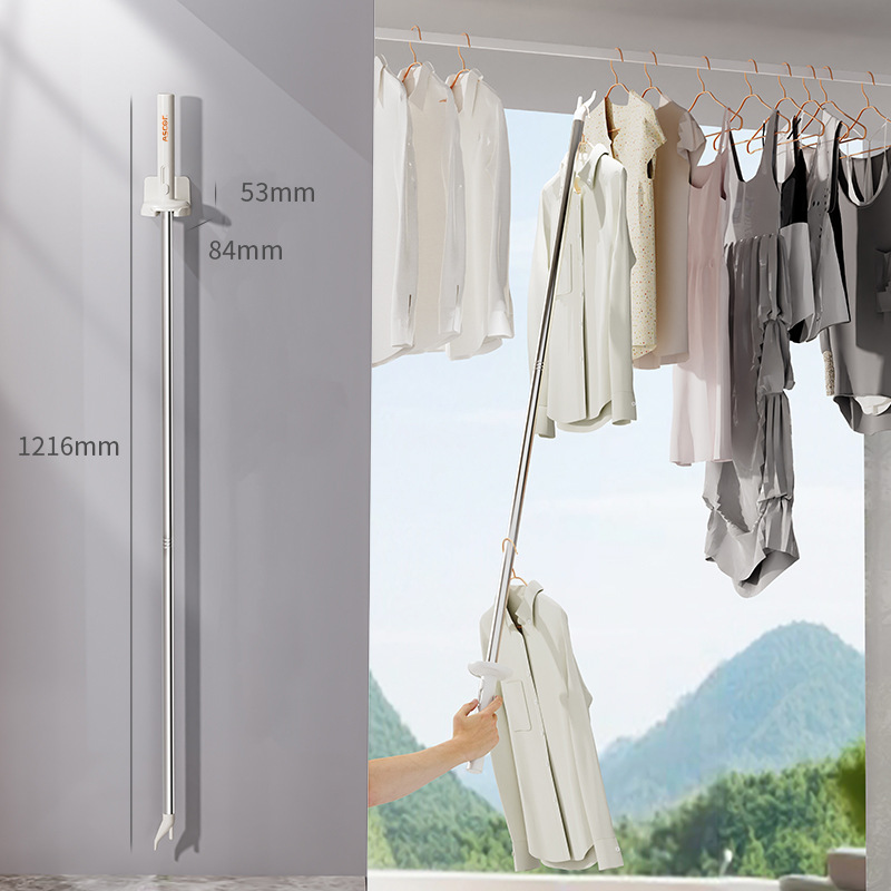 One off-white clothes support rod