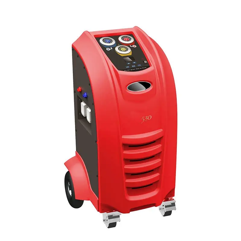 Máquina automática de lavado y recuperación de refrigerante de coche, aire acondicionado de CA, limpieza de gas