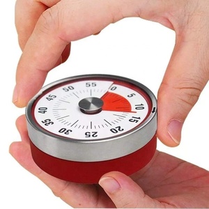 Rotondo Cucina Tempo del Timer Promemoria Gadget Da Cucina di Cottura Orologio Con Il Magnete di Base di Allarme Conto Alla Rovescia Meccanico di Cottura Count Up - Product Image 2