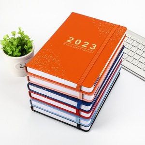 LIUSHUN 2026 Logotipo de impresión personalizado Inglés y Español página interior Agenda Bloc de notas 365 días diario cepilladora cuaderno con elástico - Product Image 1