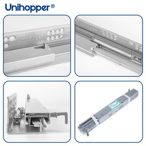 Unihopper <strong>Drawer</strong> <strong>Guides</strong> Channel Soft Closing Undermount Heavy Duty Full Extension Metal <strong>Rail</strong> <strong>Drawer</strong> <strong>Slide</strong> - Product Image 5