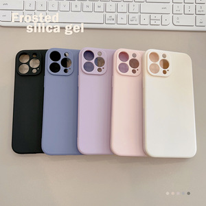 U & Q เคสโทรศัพท์ TPU นิ่มกันรอยขีดข่วนโลโก้ออกแบบเองเคสโทรศัพท์มือถือสีสันสดใสสำหรับ iPhone 11 /12 /13/14/15PROMAX - Product Image 1