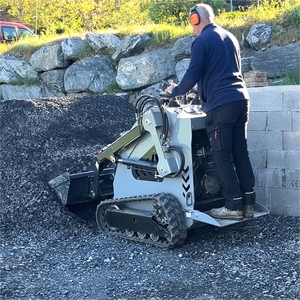 EPA Approved Euro 5 330KG 430KG Small Construction Machine diesel Mini Skid Steer <strong>Loader</strong> Track <strong>Loader</strong> with Attachments