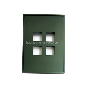 EU Standard Alloy Aluminum Smart Anodizado Light Switch 3/4 Push Button Panel Automation Smart Home Switches Frame