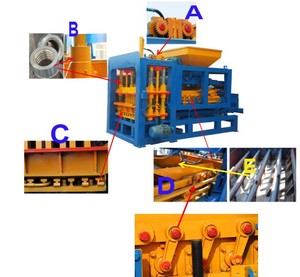 QT8-15 voll automatischer Verriegelung block, der Maschinen hohlbau produktions linie herstellt