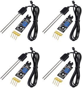 Aismartlink Bodenfeuchtigkeitssensor, Icstation Feuchtigkeitsdetektor, mit korrosionsresistenter Sonde, digitaler analoger Signaldruck