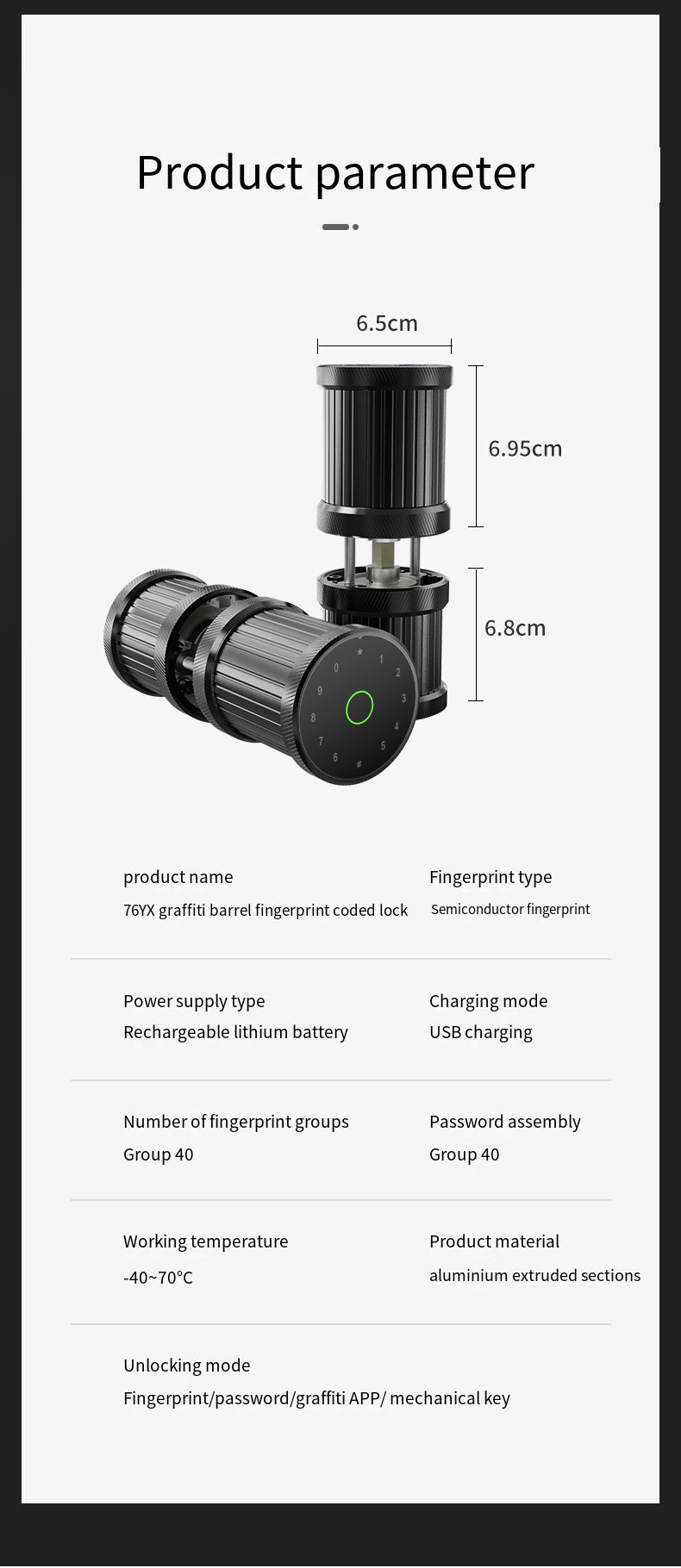 door lock guangdong*hyh hardware adobe master collection electronics locks ttlock finger print door lock