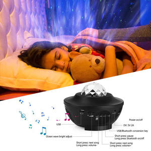 LED yıldız Sky & Nebula okyanus projektör Modern USB Powered gece lambası yatak odası dekorasyon için uzaktan kumanda ile ABS lamba vücut - Product Image 4